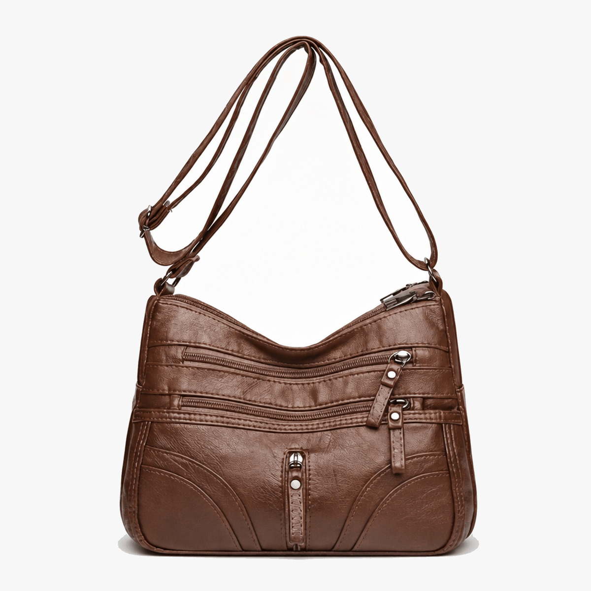 Soft Multi-Pocket Crossbody Bag