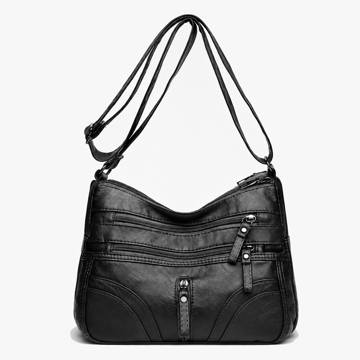 Soft Multi-Pocket Crossbody Bag