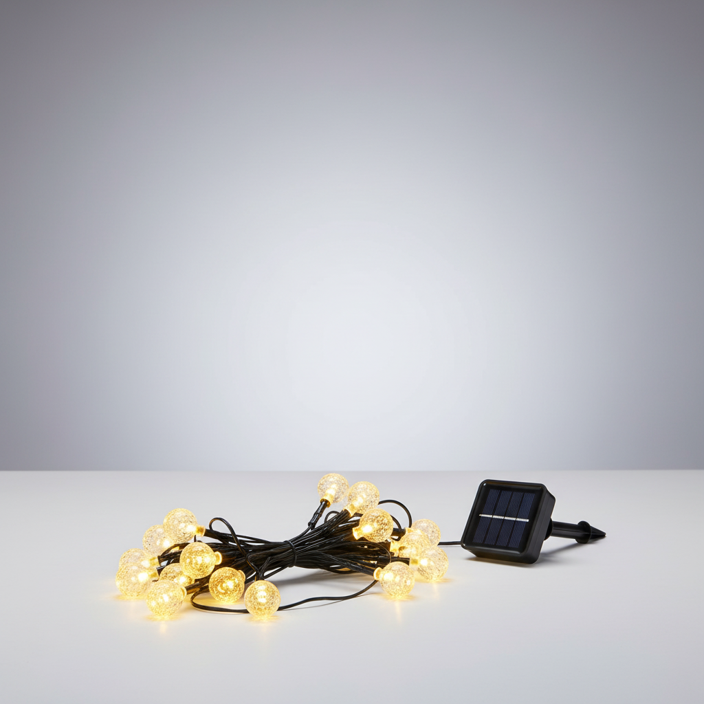 Solar-Powered LED String Lights