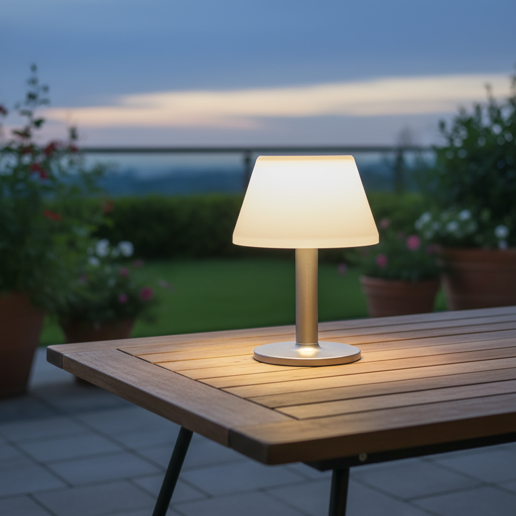 Solar-Powered Table Lantern - GlowGarden