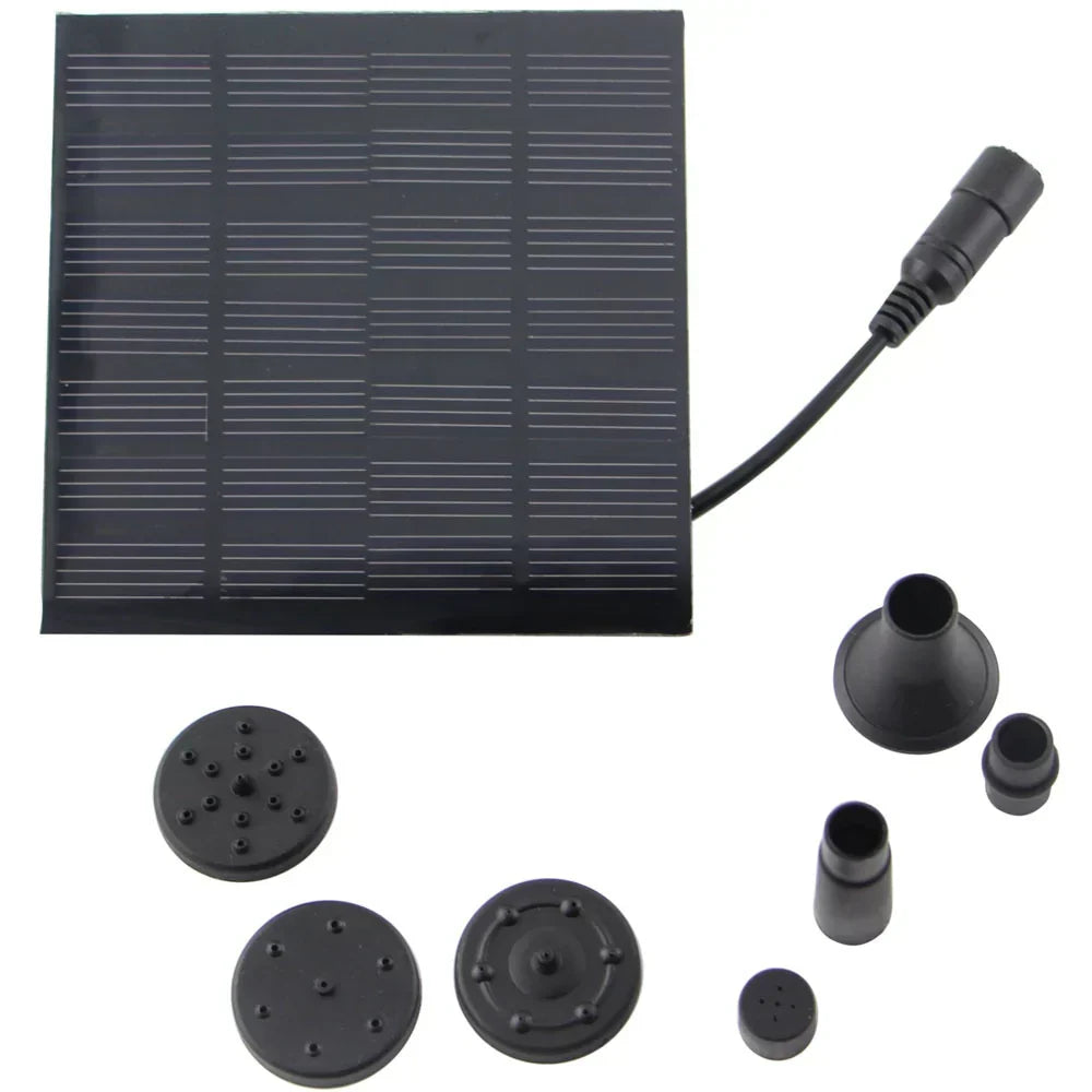 Solar-Powered Water Fountain for Garden & Bird Bath