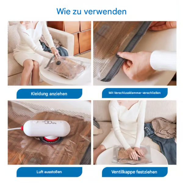 Space-Saving Travel Vacuum Storage Bags for Luggage