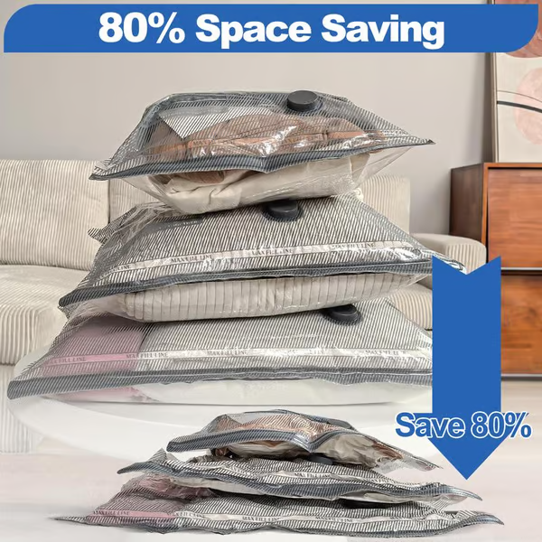 Space-Saving Travel Vacuum Storage Bags for Luggage