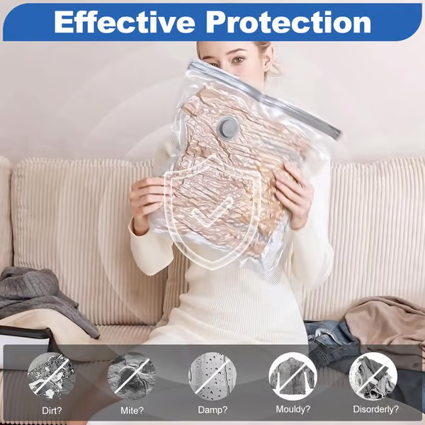 Space-Saving Travel Vacuum Storage Bags for Luggage