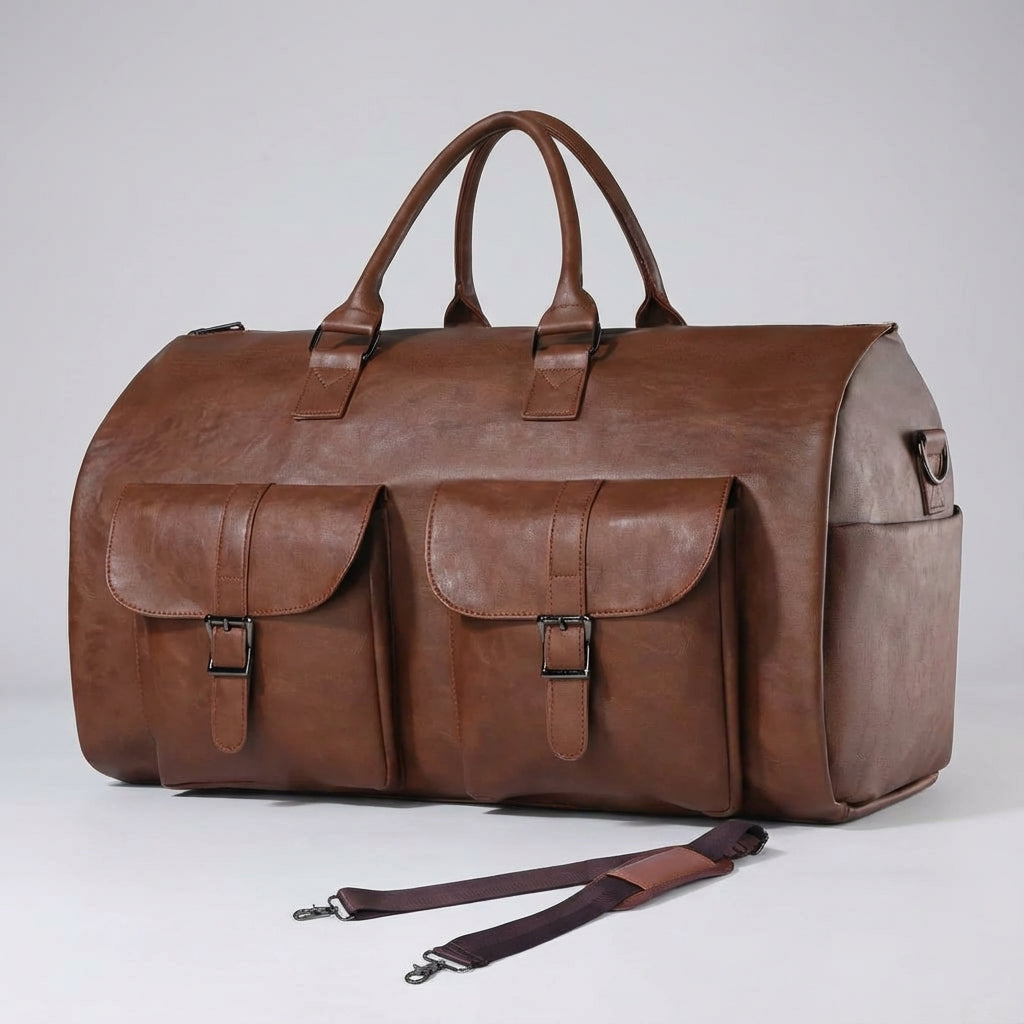 Spacious Weekender Travel Bag with Shoe Compartment