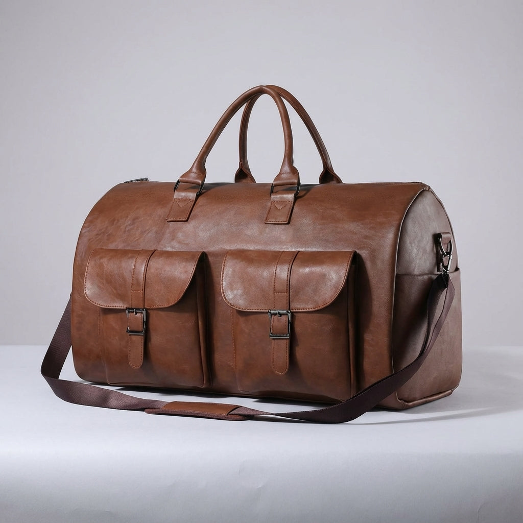 Spacious Weekender Travel Bag with Shoe Compartment