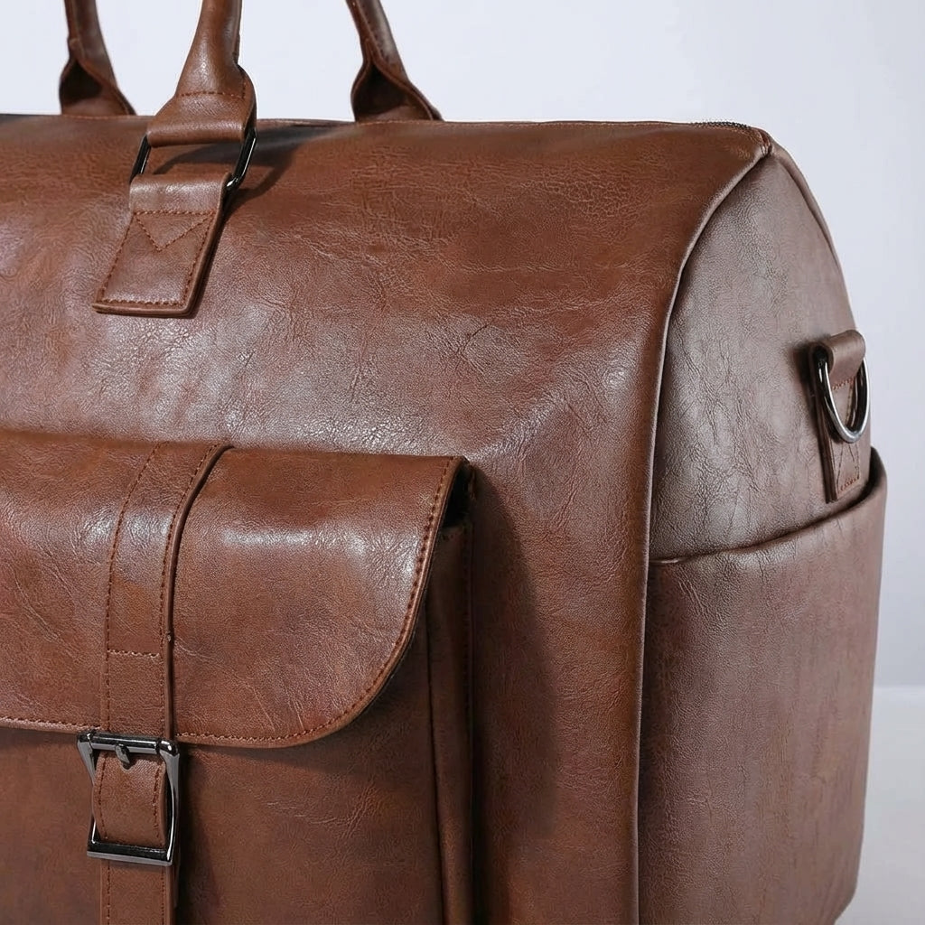 Spacious Weekender Travel Bag with Shoe Compartment