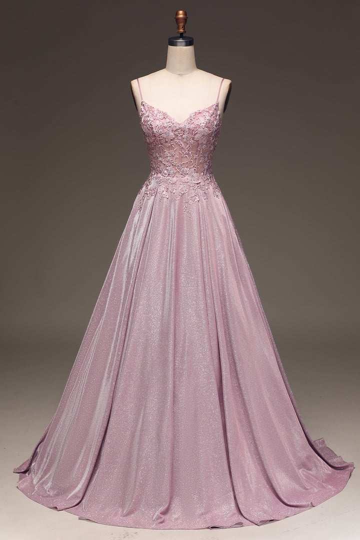 Sparkling Blush A-Line Ball Gown