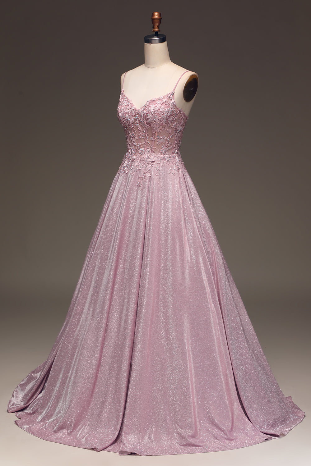 Sparkling Blush A-Line Ball Gown