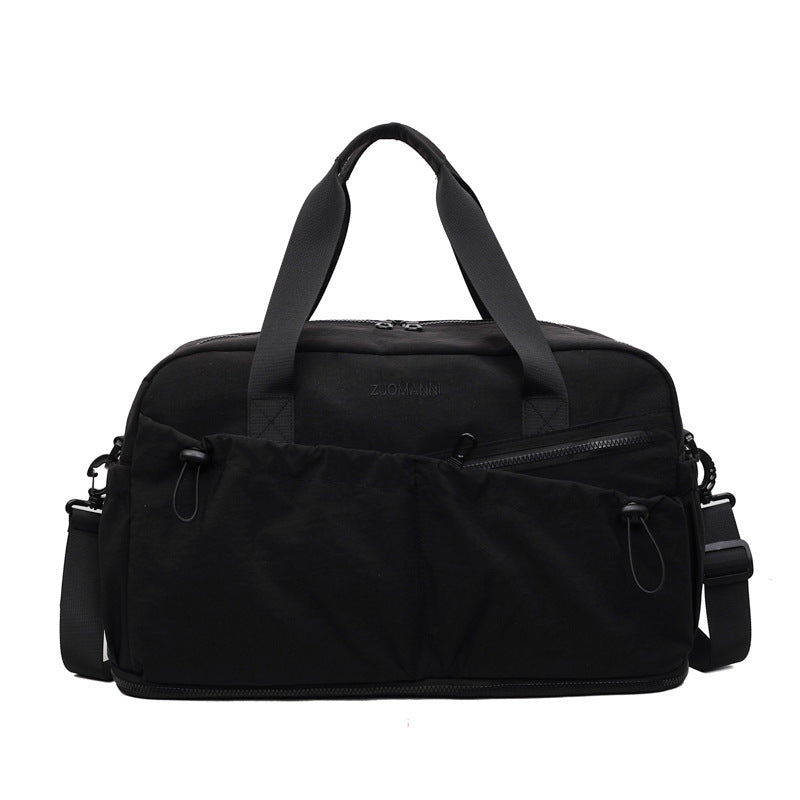 Sporty and Functional Travel Bag with Multiple Exterior Pockets