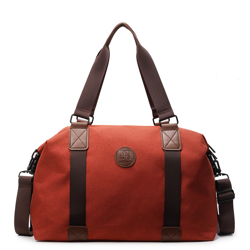 Sporty Duffel Bag with Multiple Compartments and Adjustable Shoulder Strap