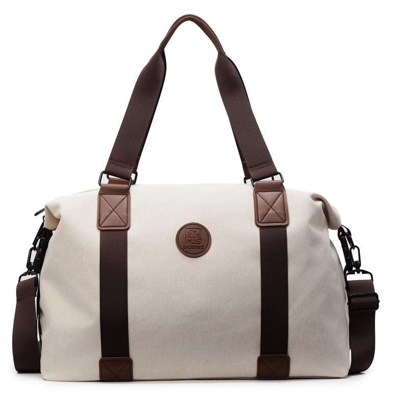 Sporty Duffel Bag with Multiple Compartments and Adjustable Shoulder Strap