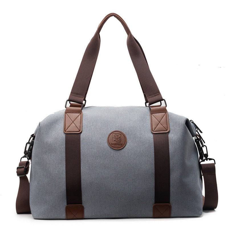 Sporty Duffel Bag with Multiple Compartments and Adjustable Shoulder Strap