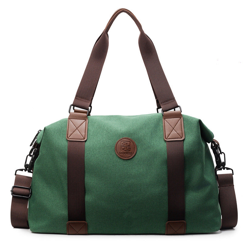 Sporty Duffel Bag with Multiple Compartments and Adjustable Shoulder Strap