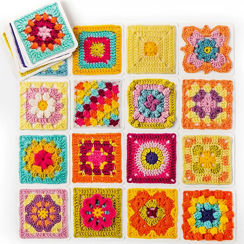 Square Knitting and Crochet Guide Card Set