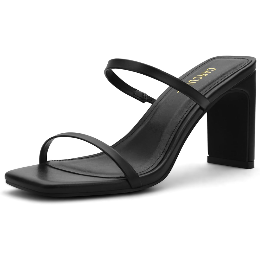 Square-Toe Block Heels