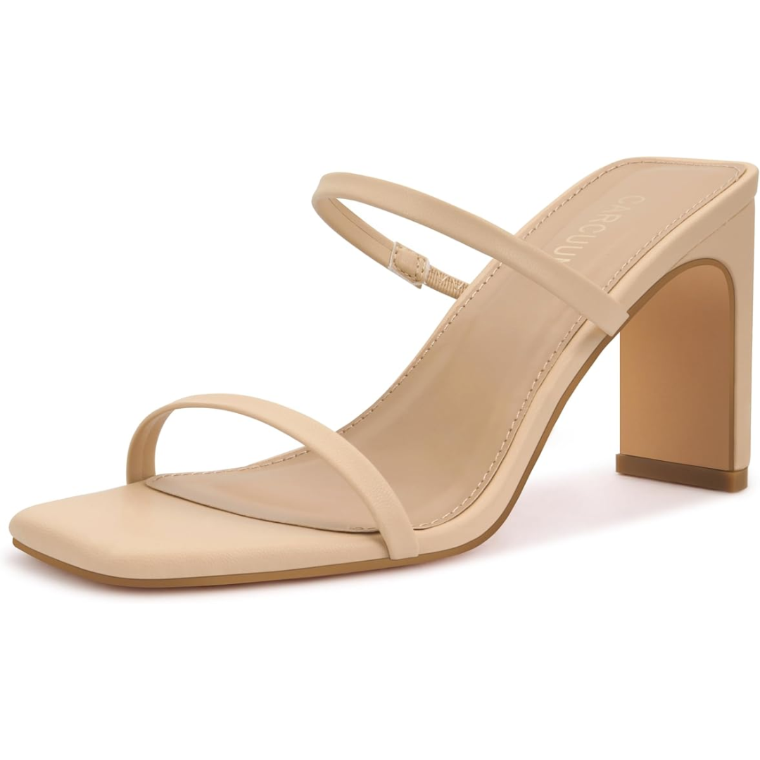 Square-Toe Block Heels