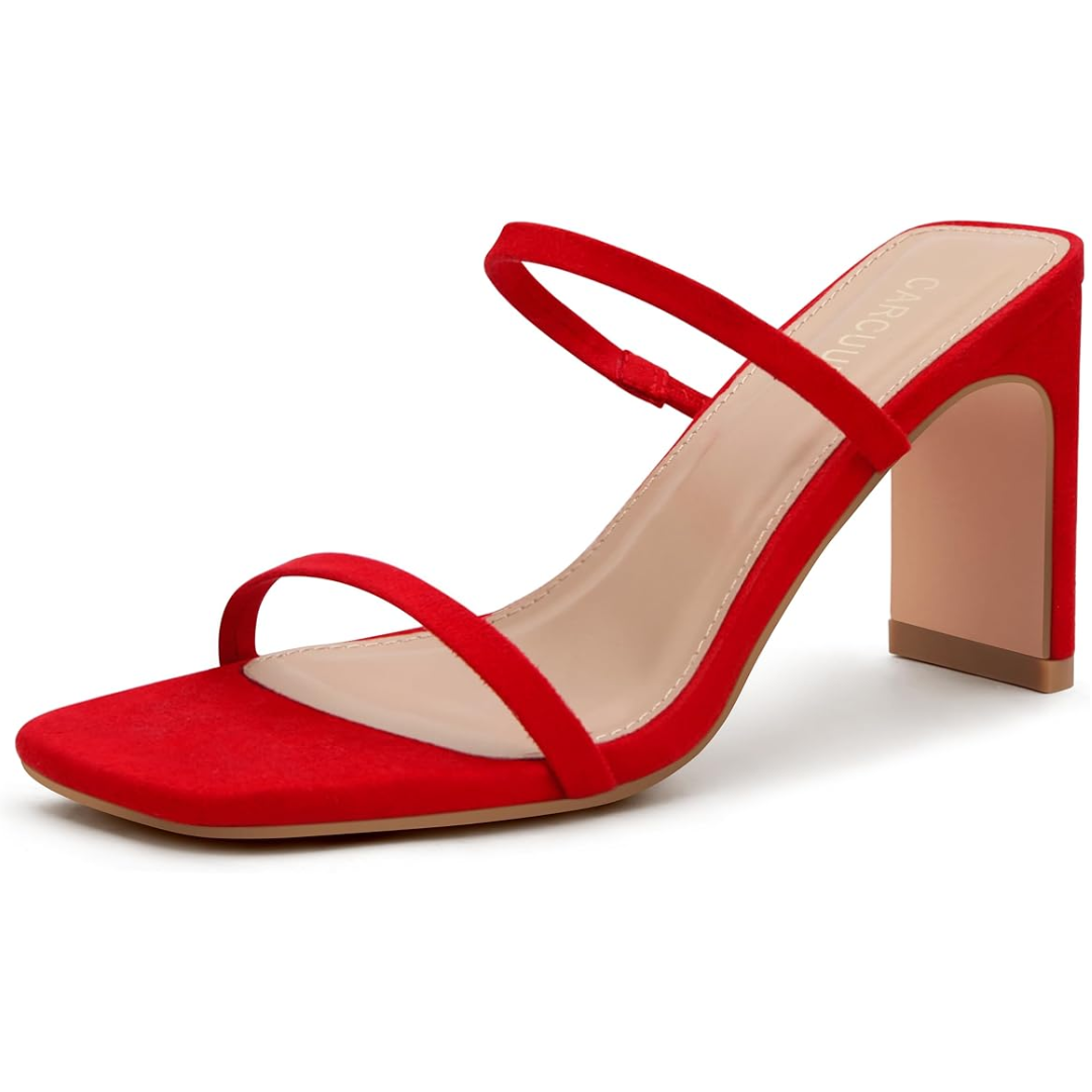 Square-Toe Block Heels