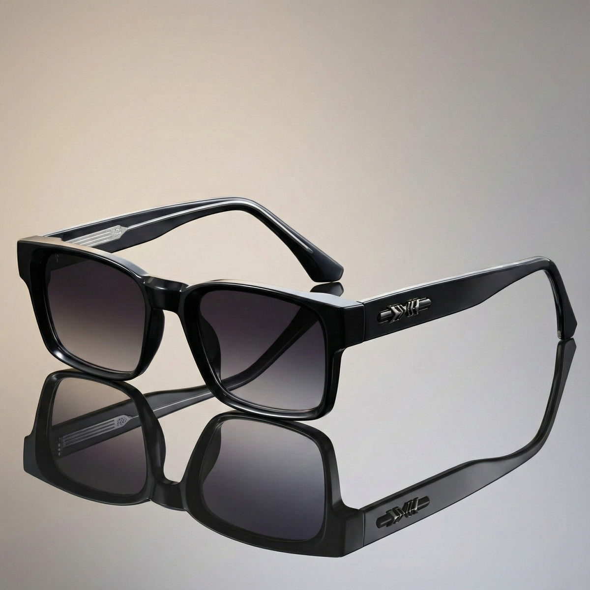 Square Tortoiseshell Sunglasses with UV400 Protection