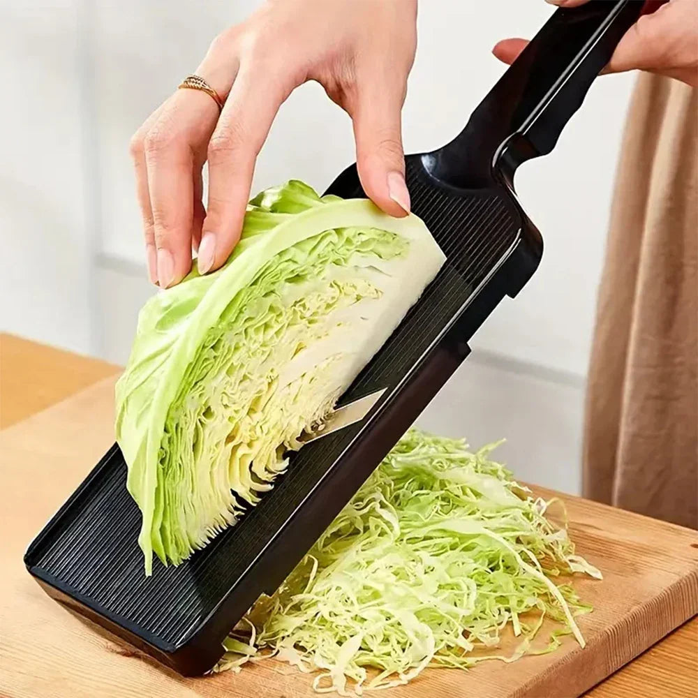 Stainless Steel Cabbage Shredder Slicer | Fine Cutter for Vegetables & Salad | Non-Slip & Sharp | Ideal for Cabbage & Slaw