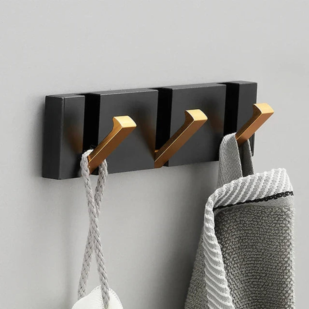 Stainless Steel Coat Rack with Retractable Hooks