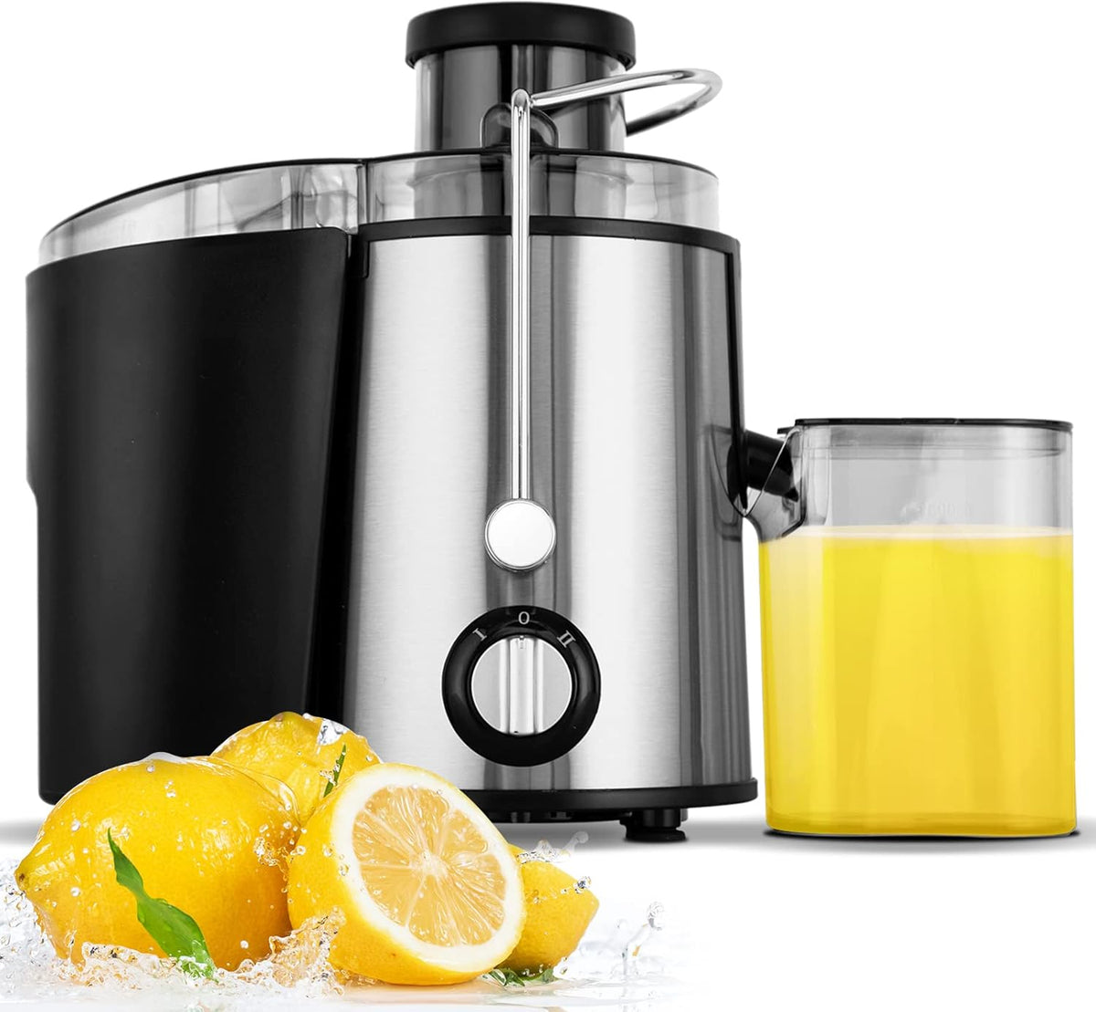Stainless Steel Cold Press Juicer with 3 Speed Settings – High Juice Yield, Easy to Clean