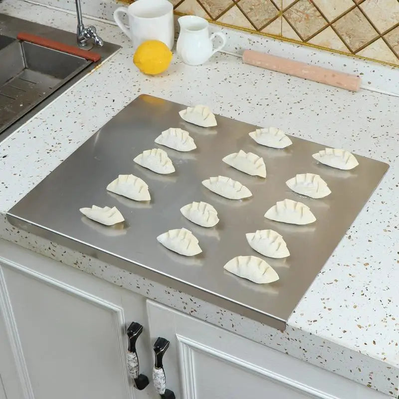 Stainless Steel Kitchen Chopping Board for Food Prep