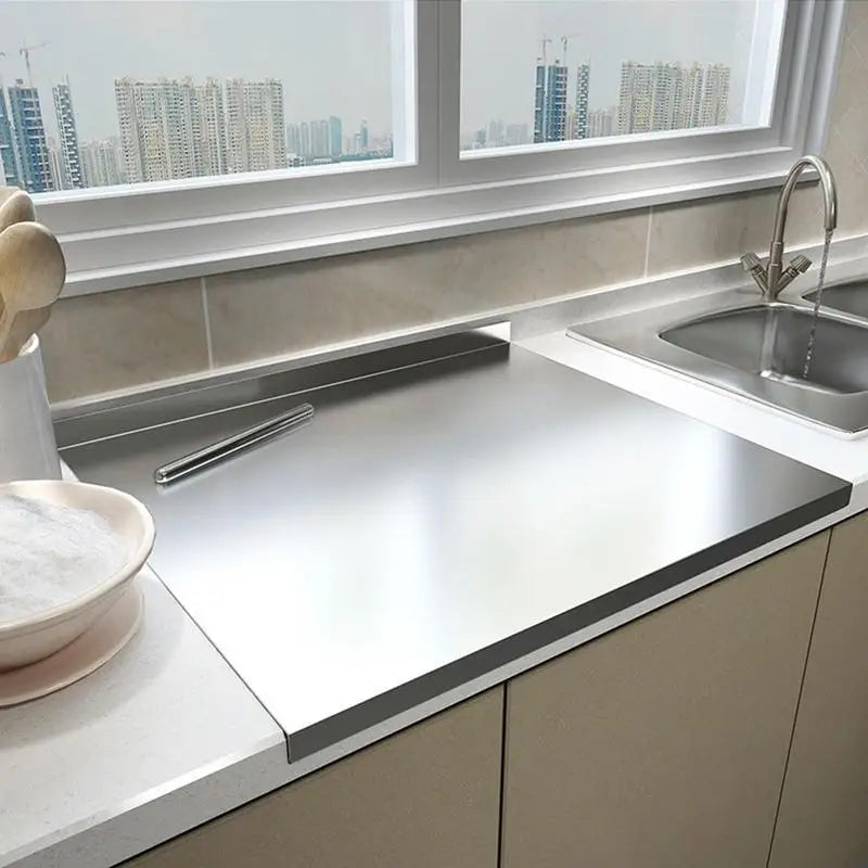 Stainless Steel Kitchen Chopping Board for Food Prep