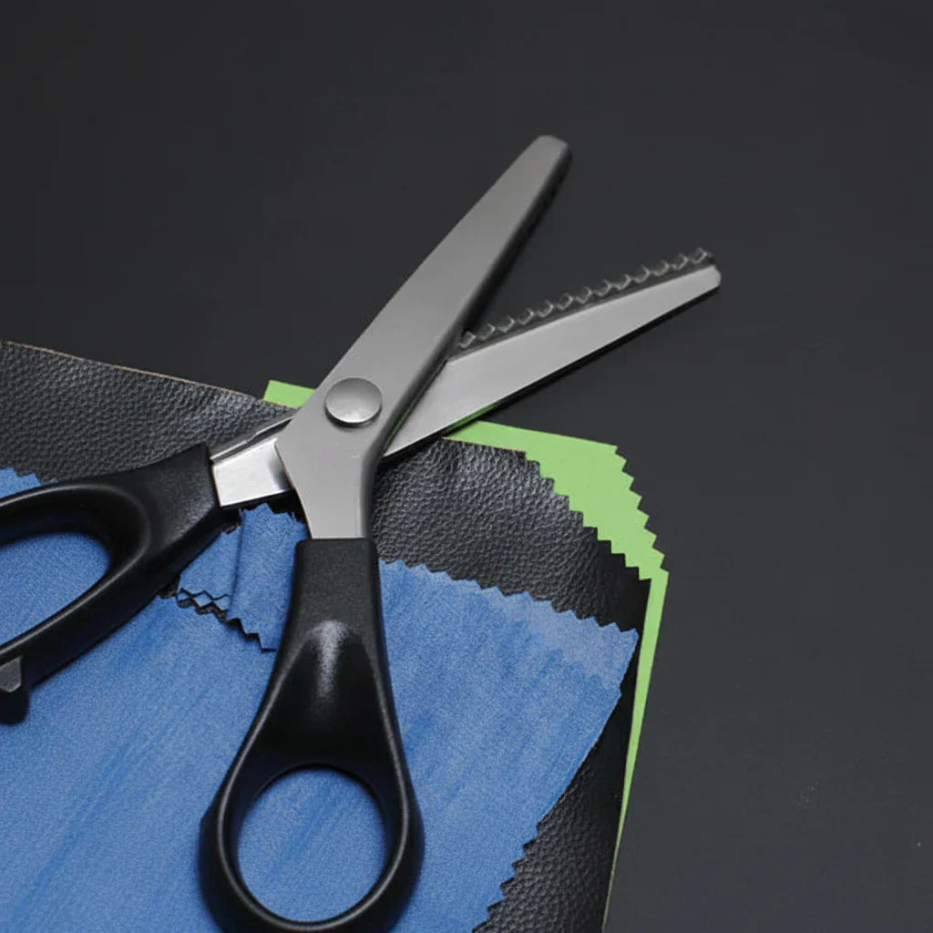 Stainless Steel Pinking Shears Fabric Scissors for Sewing and Crafts