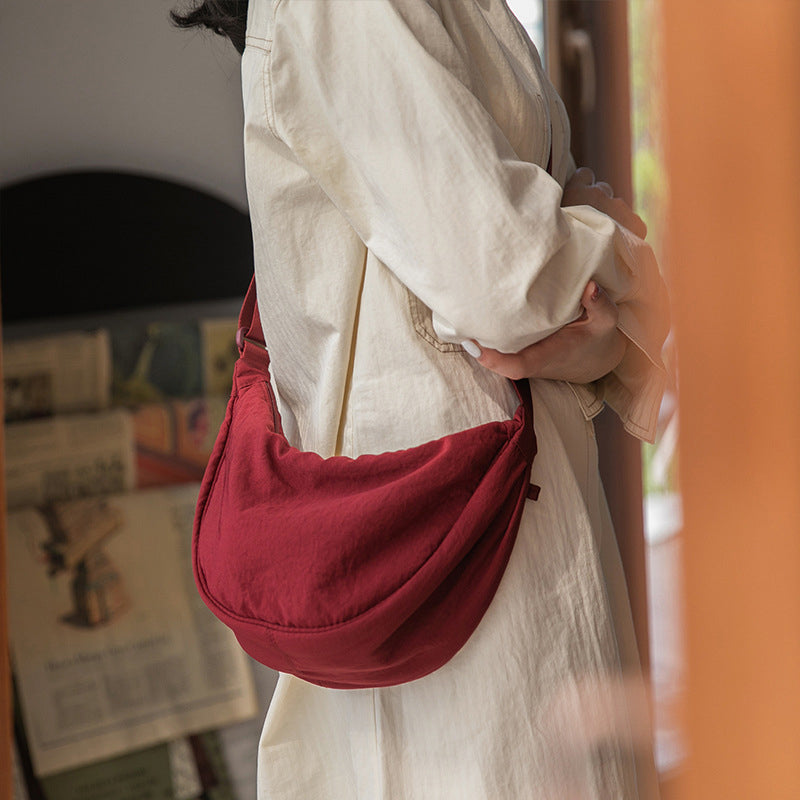 Stylish Half-Moon Crossbody Bag