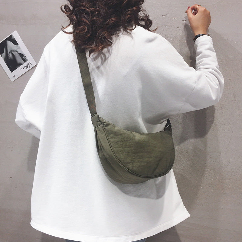 Stylish Half-Moon Crossbody Bag