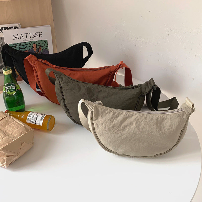 Stylish Half-Moon Crossbody Bag