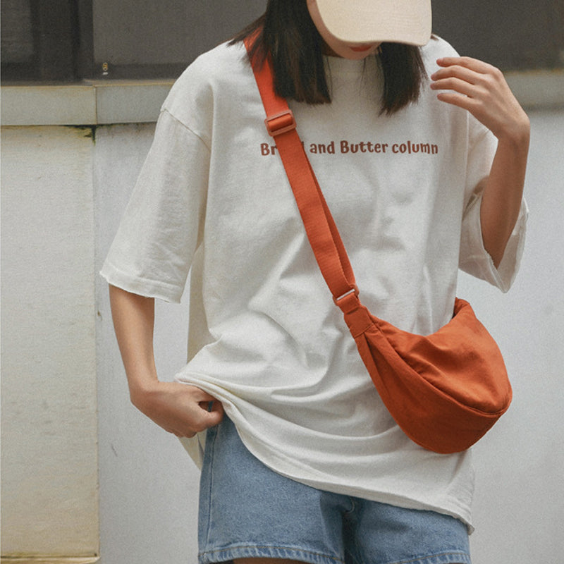 Stylish Half-Moon Crossbody Bag