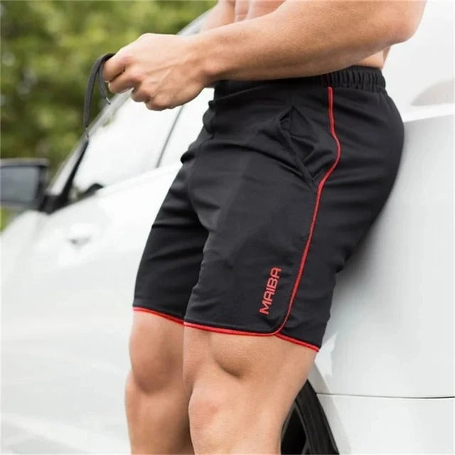 Stylish Men's Slim-Fit Elastic Swim Trunks