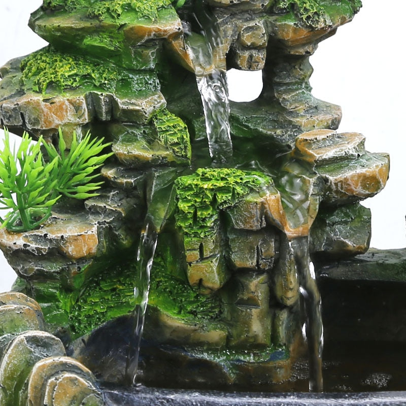 Stylish Tabletop Indoor Water Fountain with LED Lighting
