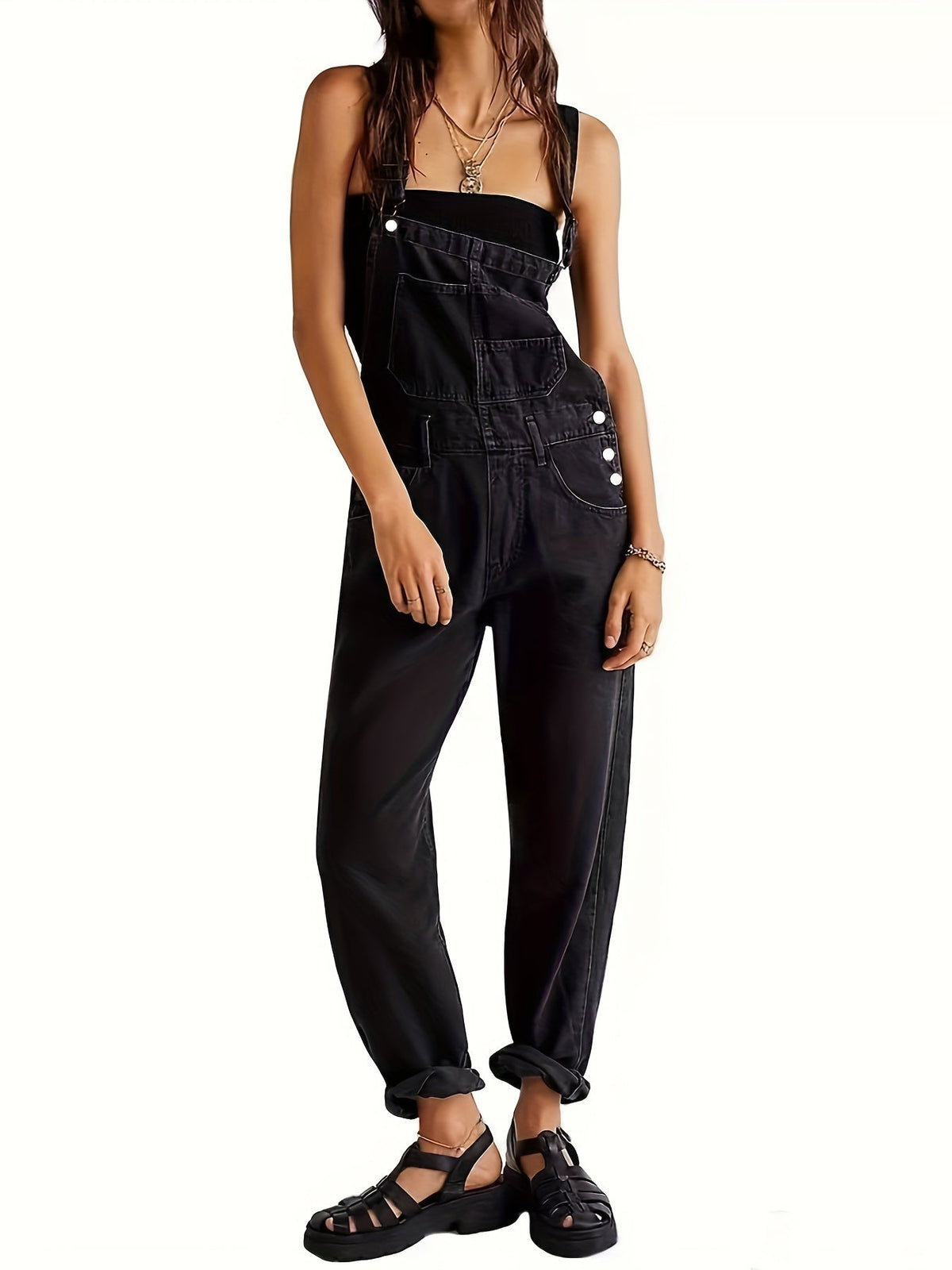 Stylish Women's Everyday Denim Jumpsuit