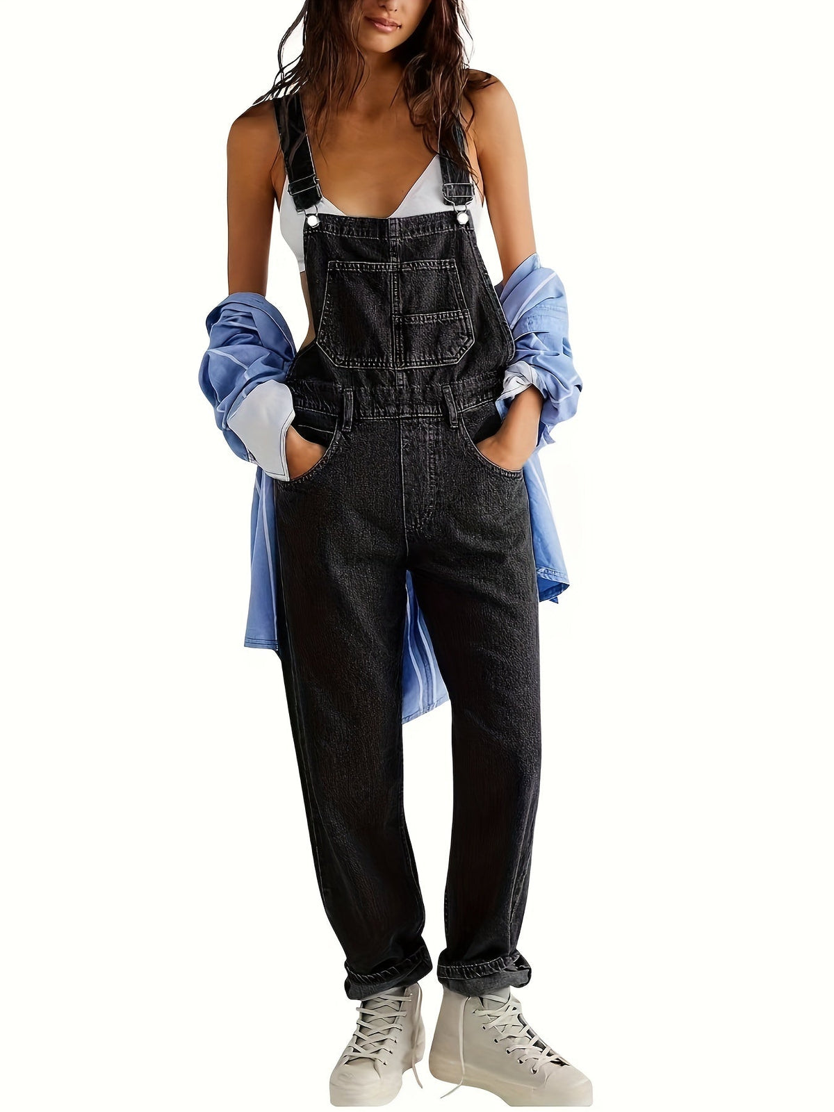 Stylish Women's Everyday Denim Jumpsuit