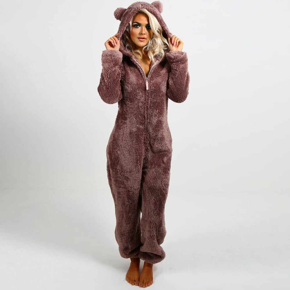 Super Soft Onesie with Bear Ears - BearHug