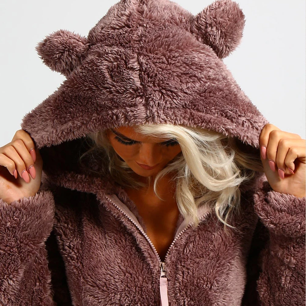 Super Soft Onesie with Bear Ears - BearHug