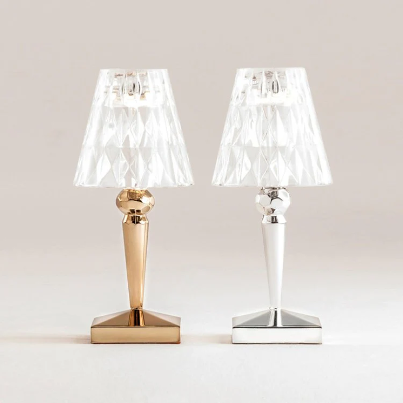 Table Lamp with Crystal Design
