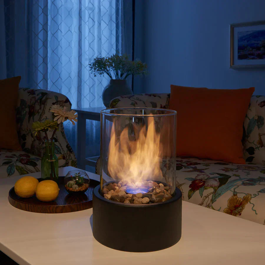 Tabletop Bioethanol Fireplace - Smokeless Flames