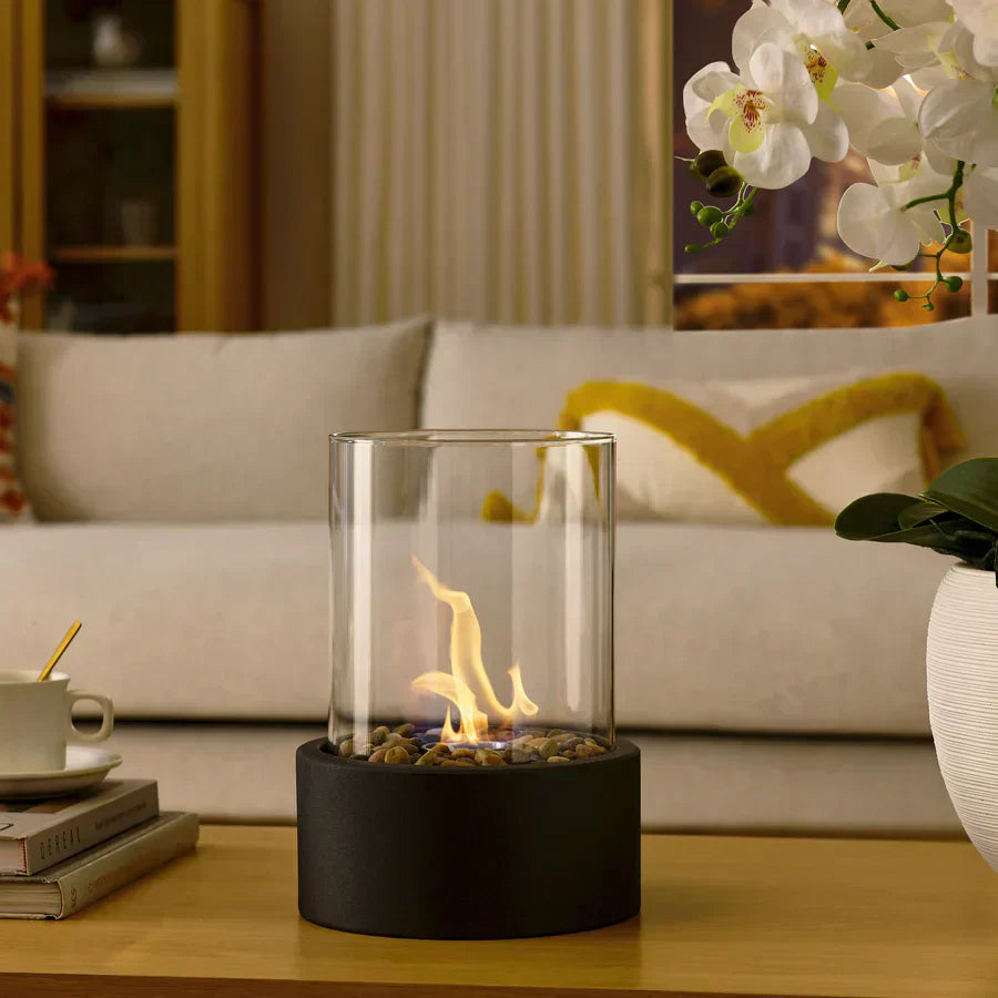 Tabletop Bioethanol Fireplace - Smokeless Flames