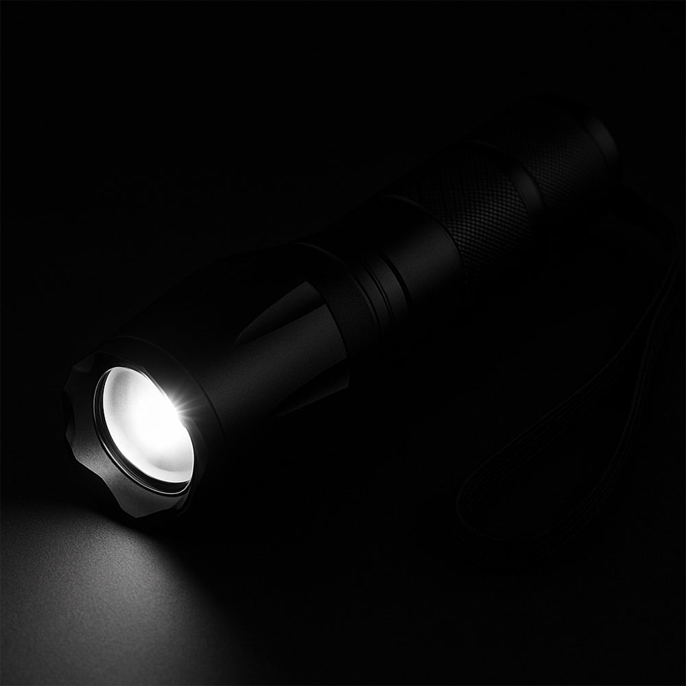 Tactical LED Zoom Flashlight (Waterproof and Shockproof) with 5 Modes