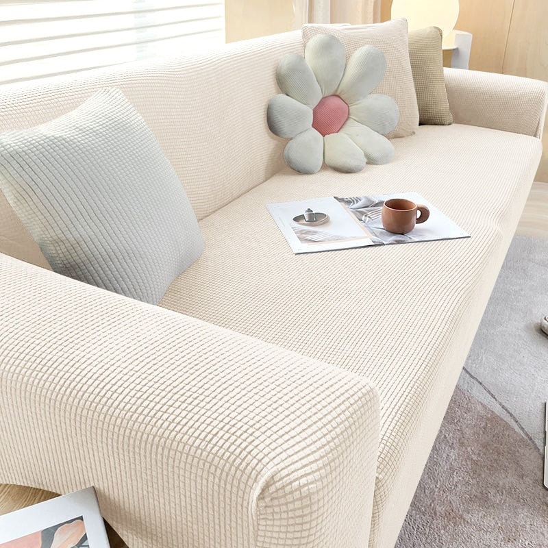 Textured Stretch Non-Slip Sofa Cover