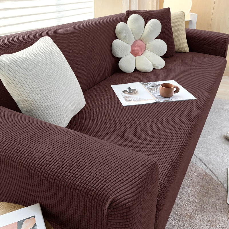 Textured Stretch Non-Slip Sofa Cover