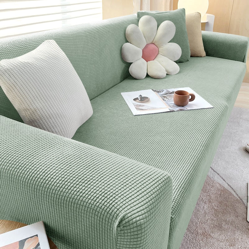 Textured Stretch Non-Slip Sofa Cover