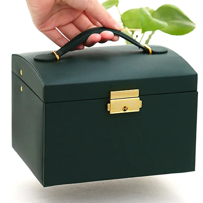 Three-Layer Jewelry Box for Organized Storage