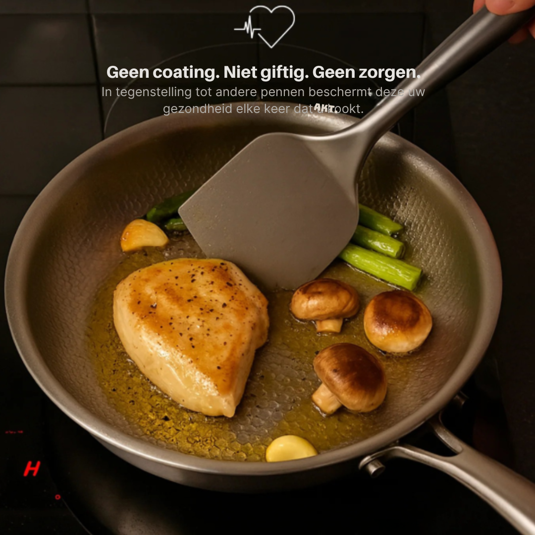 Three-Piece Titanium Induction Cookware Set for Everyday Cooking
