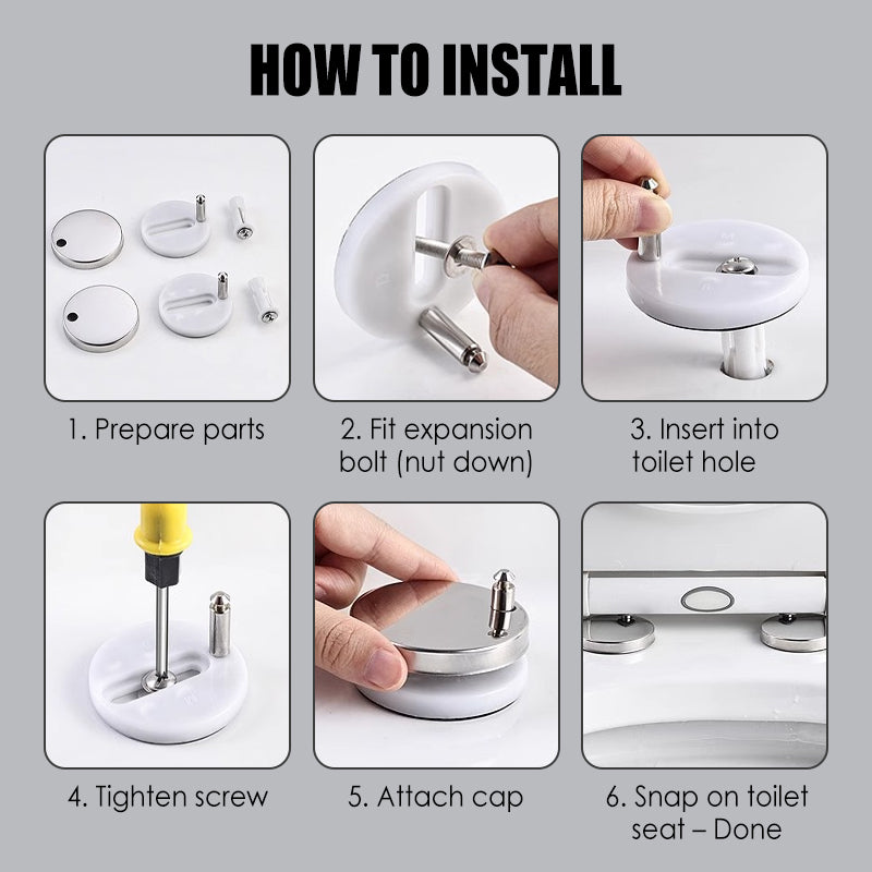 Toilet Seat Expansion Fixings