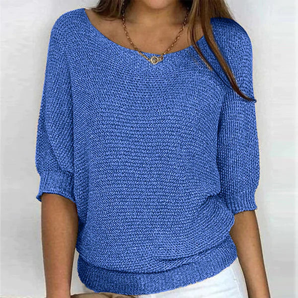 Torhild | Women's 3/4-Sleeve V-Neck Sweater
